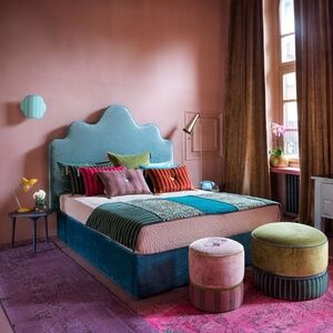 Carlotta Oddone Hand Made QUILTED BED RUNNER New List is $1,165, Offered at $500